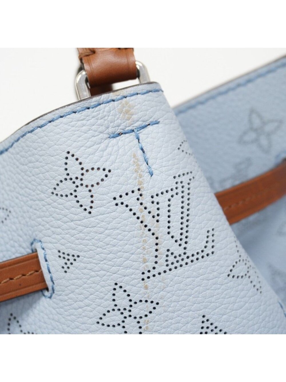 ★SOLD★ Louis Vuitton Handbag Mahina Girolatta Blue Horizon 2-Way - Picture 6 of 9